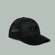 NEW ERA® A-FRAME TRUCKER HAT- BLACK