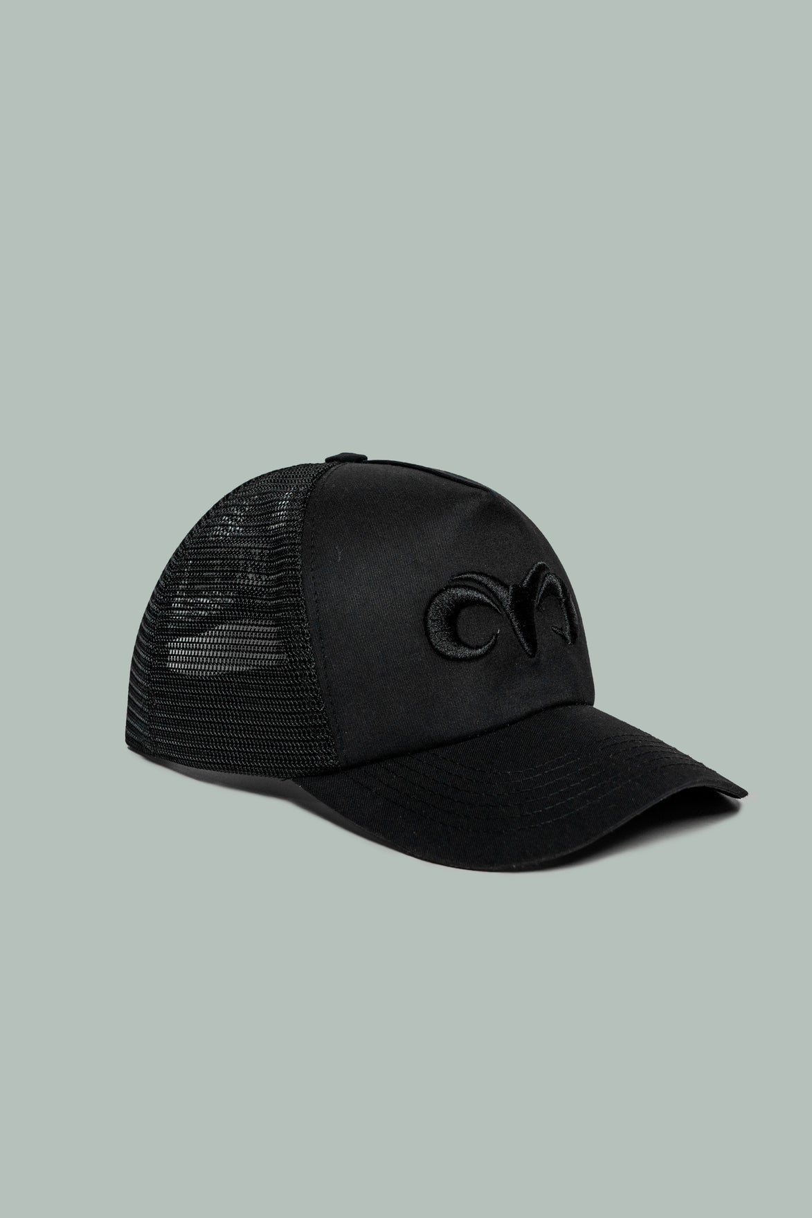 NEW ERA® A-FRAME TRUCKER HAT- BLACK