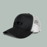 NEW ERA® A-FRAME TRUCKER HAT- BLACK/WHITE