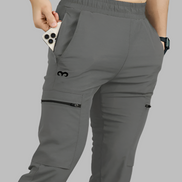 EGNAR STANDARD ZIP JOGGER - Charcoal Grey