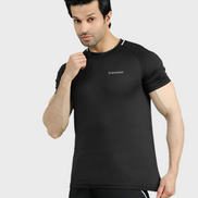 EGNAR ECLIPSE POLY PIPING T-SHIRT BLACK
