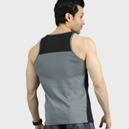 EGNAR ECLIPSE CUT TANK TOP - GREY