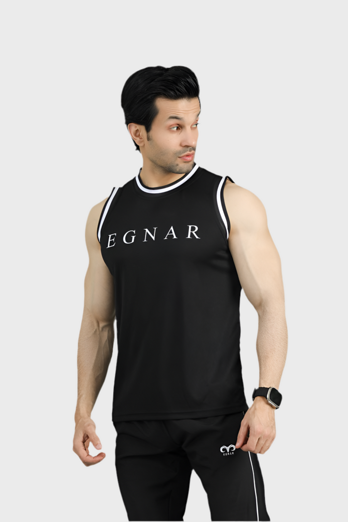 EGNAR CORE MESH TANK TOP - BLACK