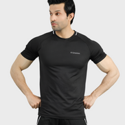 EGNAR ECLIPSE POLY PIPING T-SHIRT BLACK