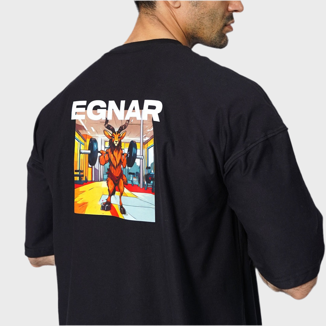 EGNAR PRO OVERSIZE TEE - BLACK
