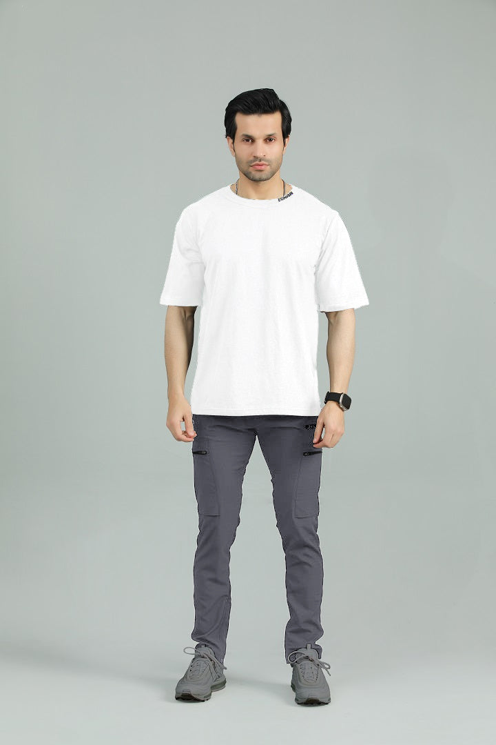 EGNAR ALPHA OVERSIZE TRACKSUIT - Charcoal/White