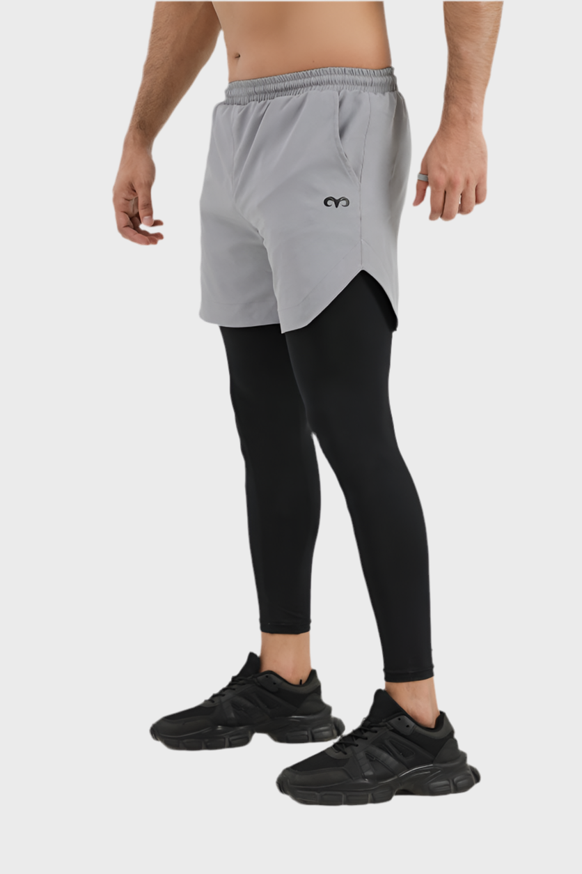 EGNAR TETRA-LITE™  2 IN 1 LEGGING – GREY