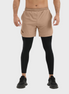 Tetra-Lite 2-in-1 Legging Short – Tan
