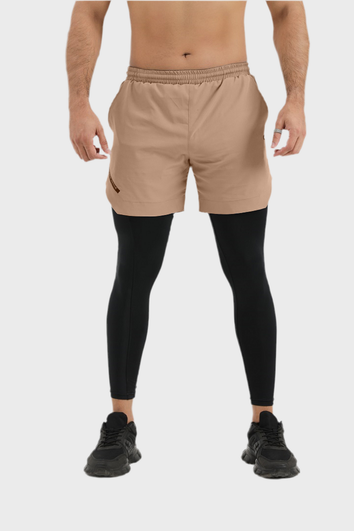 Tetra-Lite 2-in-1 Legging Short – Tan