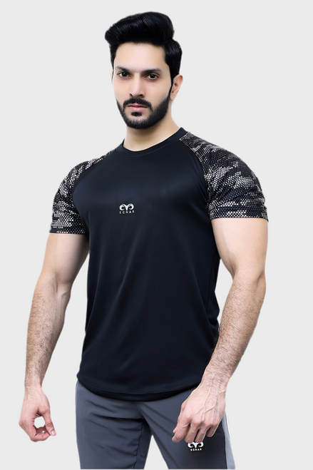 Egnar Flex T Shirt - Grey Sleeves