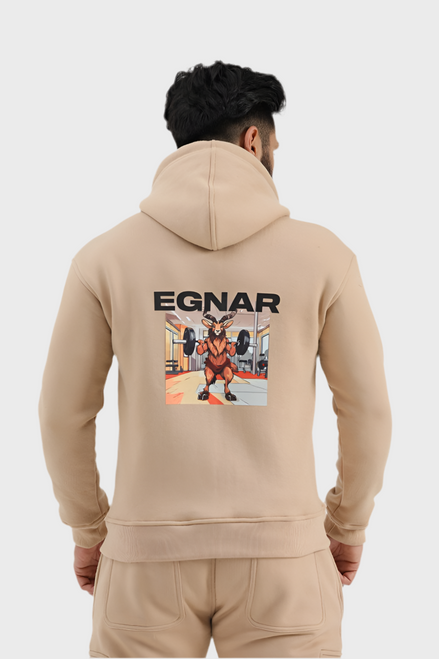 EGNAR ESSENTIAL ZIP UP HOODIE -KHAKI