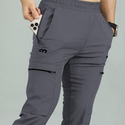 EGNAR ALPHA OVERSIZE TRACKSUIT - Charcoal/White