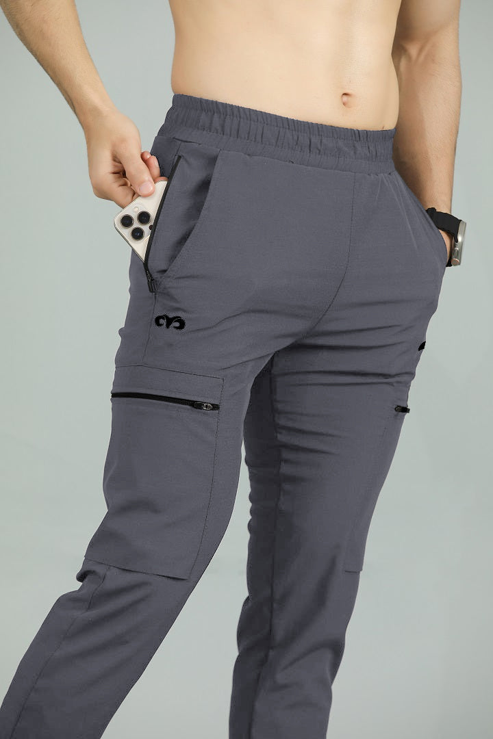 EGNAR ALPHA OVERSIZE TRACKSUIT - Charcoal/White