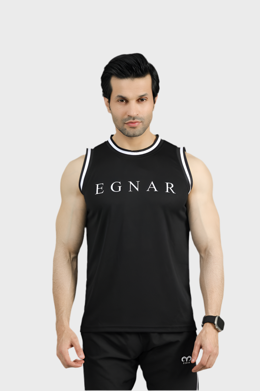 EGNAR CORE MESH TANK TOP - BLACK