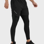 Tetra-Lite 2-in-1 Legging Short – Black