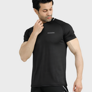EGNAR ECLIPSE POLY PIPING T-SHIRT BLACK