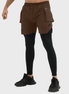 Tetra-Lite 5" Cargo 2-in-1 Legging Short– Brown