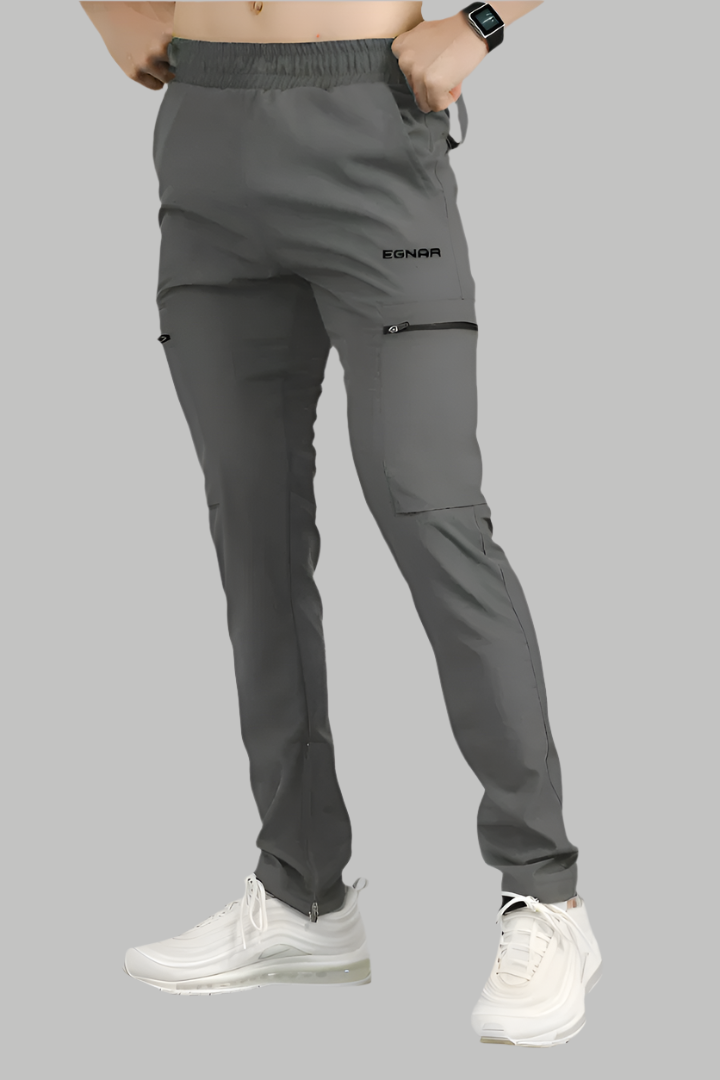EGNAR STANDARD ZIP JOGGER - Charcoal Grey