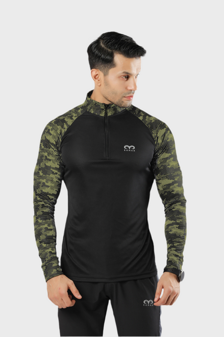 Egnar Flex premium Zipper Shirt - Green