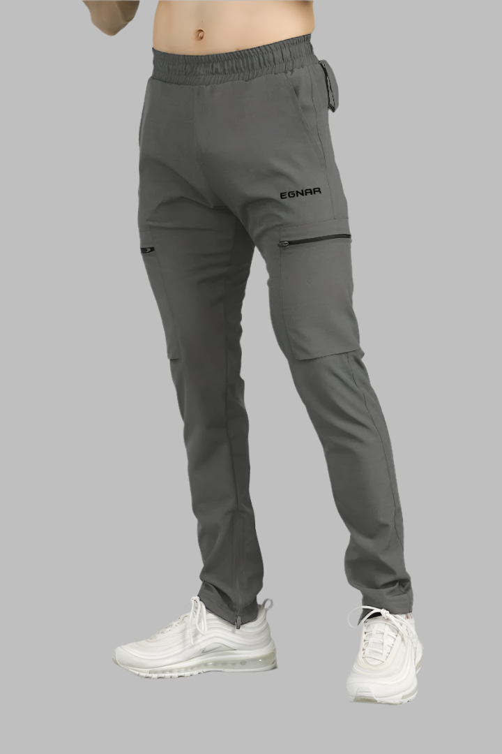 EGNAR STANDARD ZIP JOGGER - Charcoal Grey