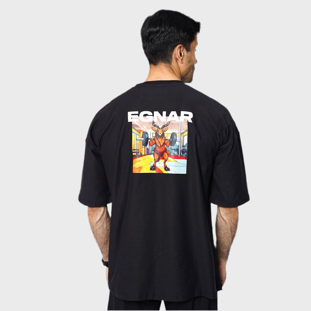 EGNAR PRO OVERSIZE TEE - BLACK