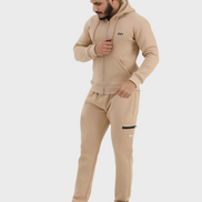 EGNAR ESSENTIAL ZIP UP HOODIE -KHAKI