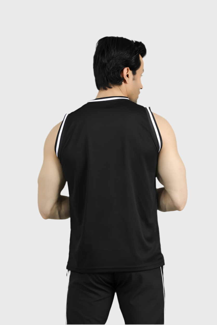 EGNAR CORE MESH TANK TOP - BLACK