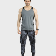 EGNAR ECLIPSE CUT TANK TOP - GREY