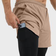 EGNAR TETRA-LITE™  2 IN 1 LEGGING - TAN