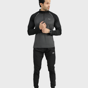 EGNAR CORE TRAINING ZIP UP SHIRT - SMOKE GREY