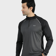 EGNAR CORE TRAINING ZIP UP SHIRT - SMOKE GREY