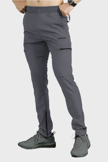 EGNAR STANDARD ZIP JOGGER - Smoke Grey