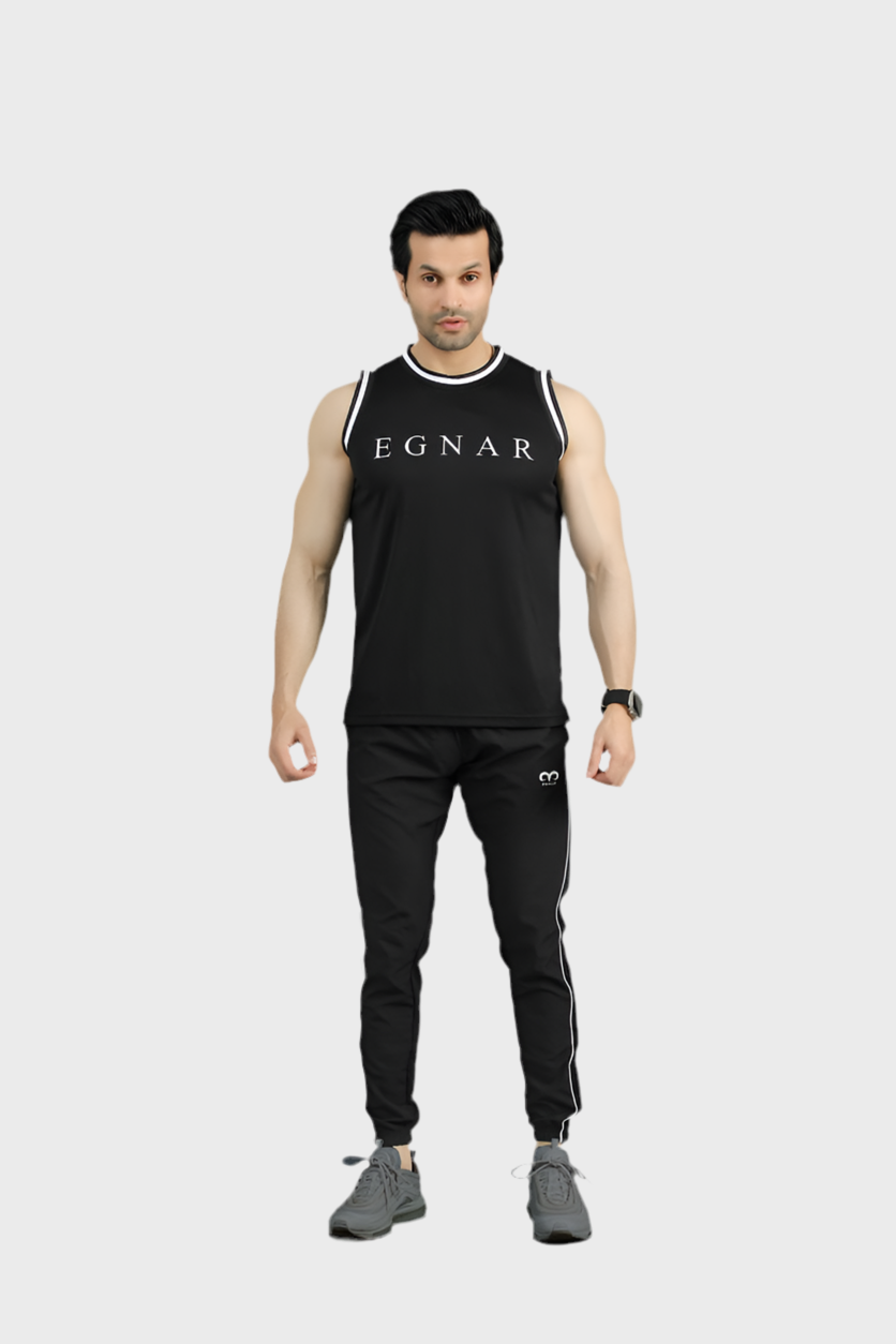 EGNAR CORE MESH TANK TOP - BLACK
