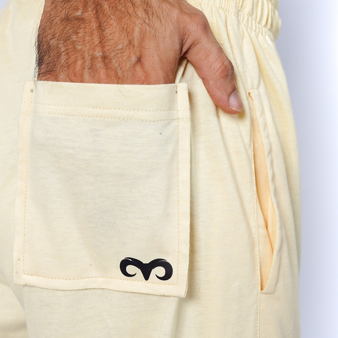 EGNAR NO CUFF OVERSIZE TROUSER-OFF WHITE