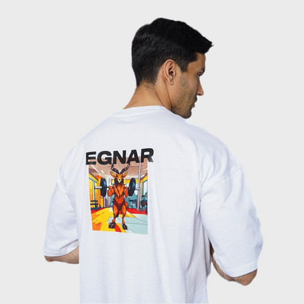 EGNAR PRO OVERSIZE TEE - WHITE