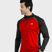 EGNAR CORE TRAINING ZIP UP SHIRT - RED