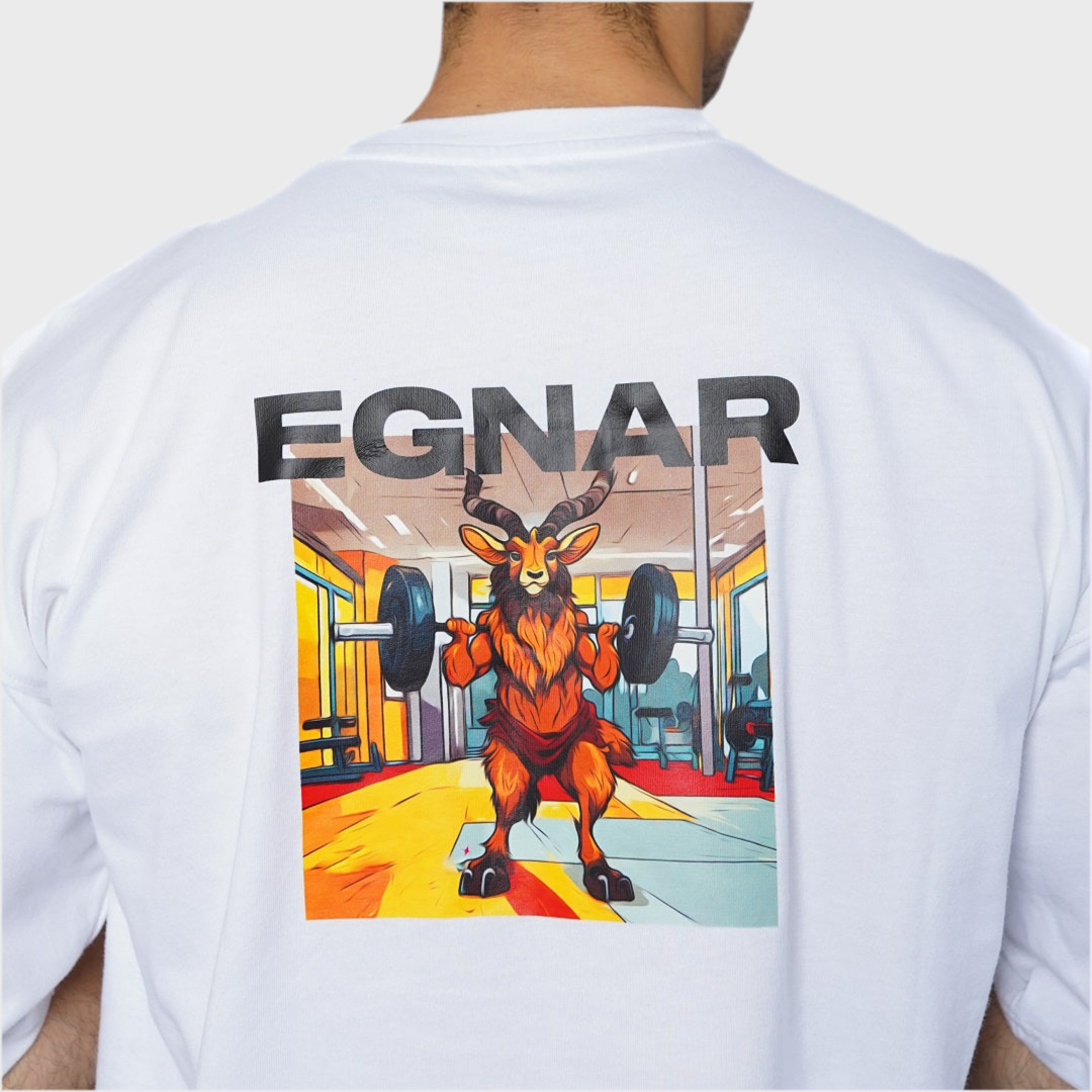 EGNAR PRO OVERSIZE TEE - WHITE