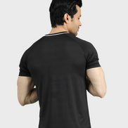 EGNAR ECLIPSE POLY PIPING T-SHIRT BLACK