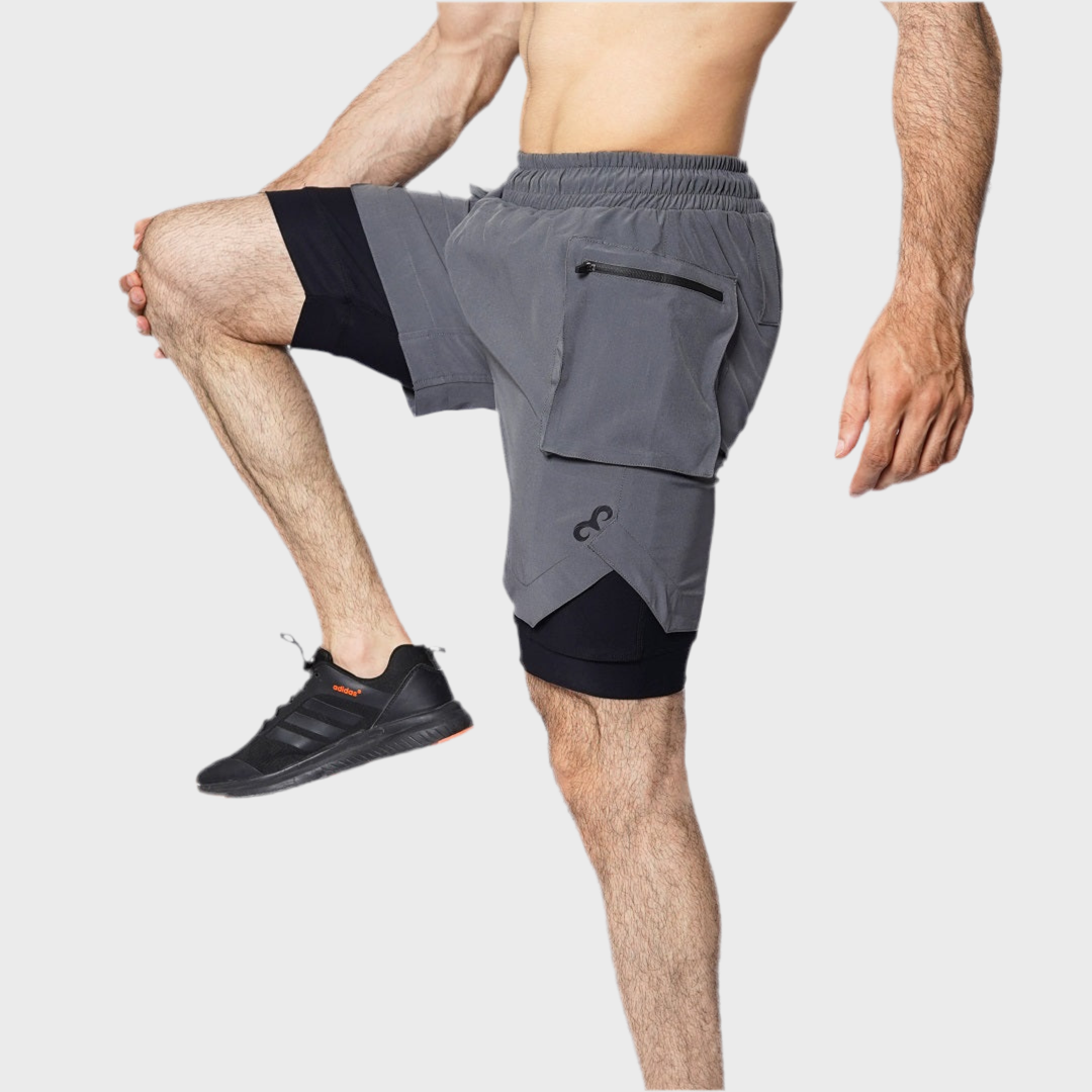 Tetra-Lite 5" Compression Cargo Short – Grey