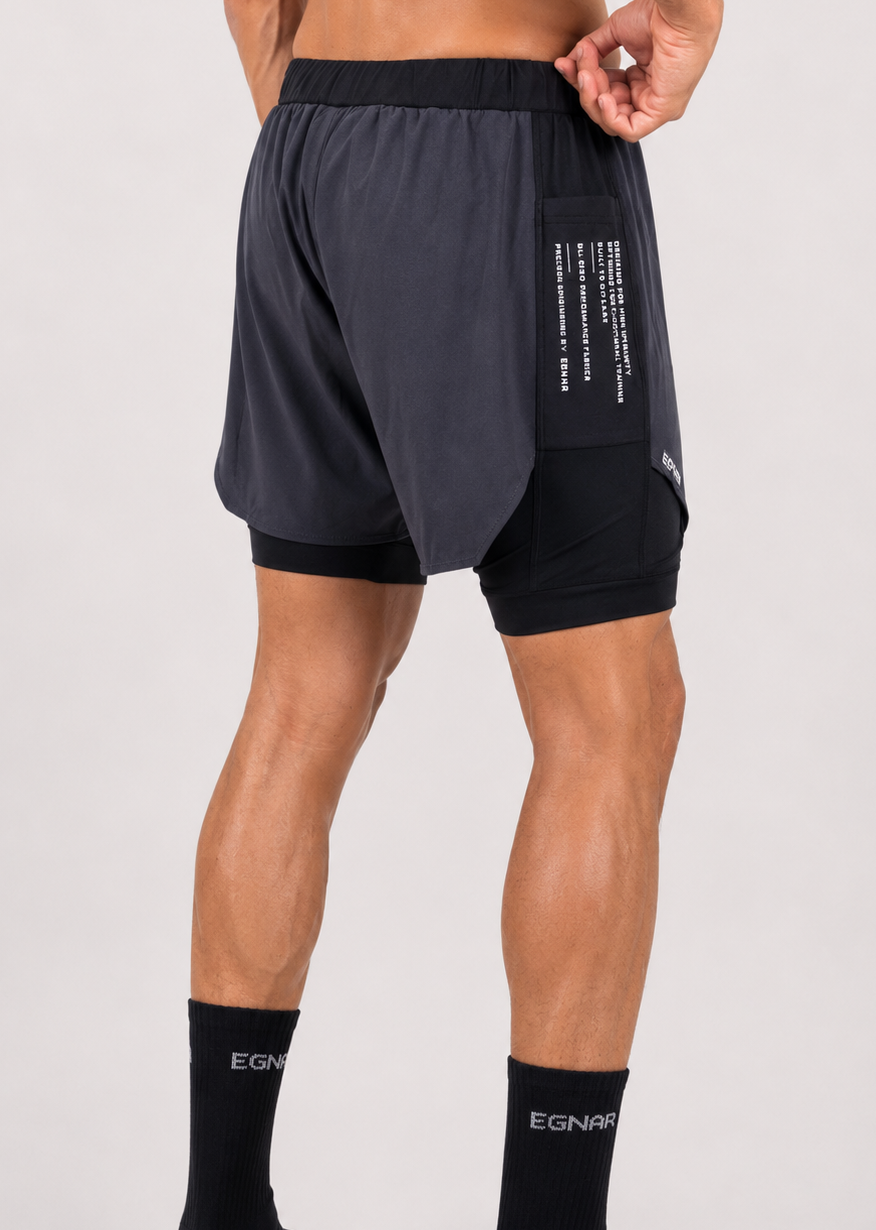 EGNAR REBORN® Compression Panel Shorts - GREY