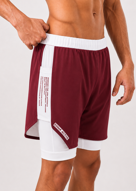EGNAR REBORN® Compression Panel Shorts - RED