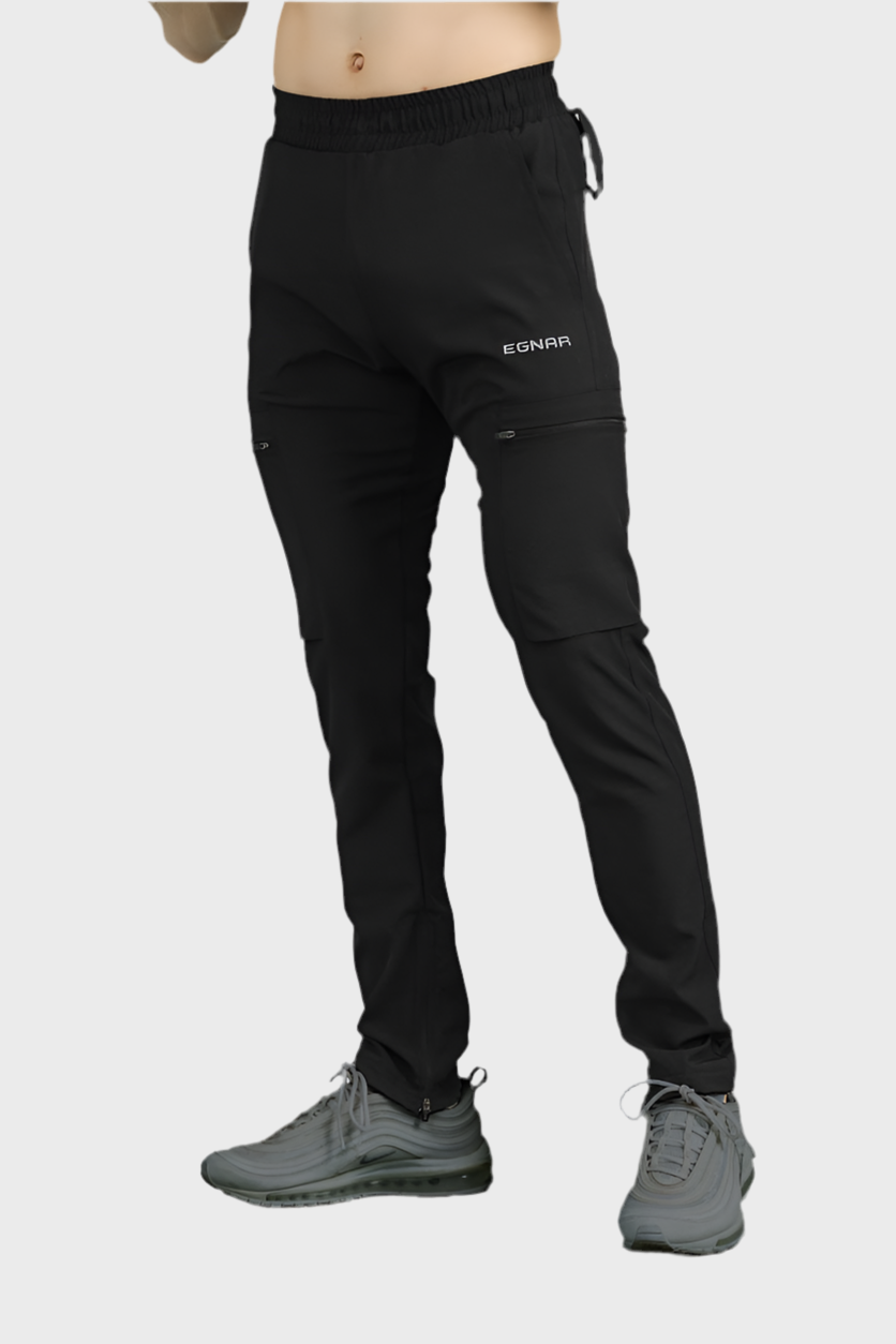 EGNAR STANDARD ZIP JOGGER - BLACK