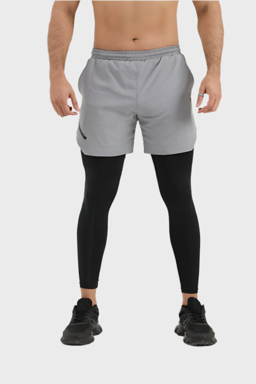 EGNAR TETRA-LITE™  2 IN 1 LEGGING – GREY