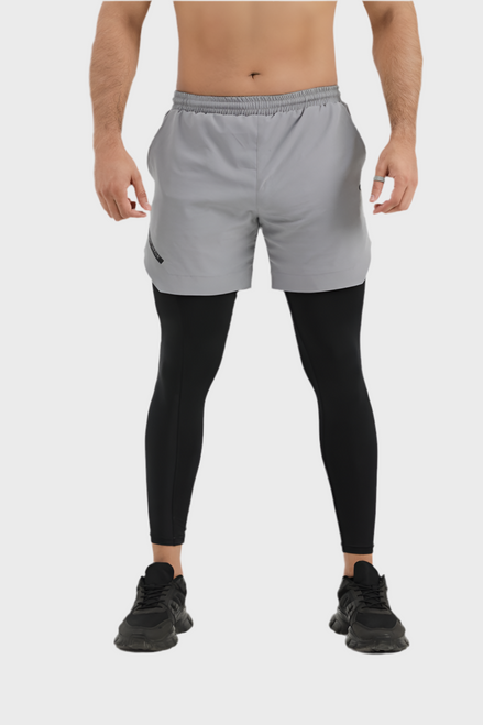 EGNAR TETRA-LITE™  2 IN 1 LEGGING – GREY