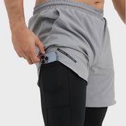 EGNAR TETRA-LITE™  2 IN 1 LEGGING – GREY