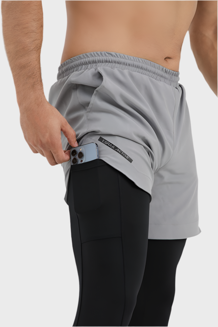 EGNAR TETRA-LITE™  2 IN 1 LEGGING – GREY