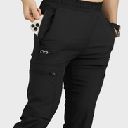 EGNAR STANDARD ZIP JOGGER - BLACK
