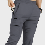 EGNAR STANDARD ZIP JOGGER - Smoke Grey