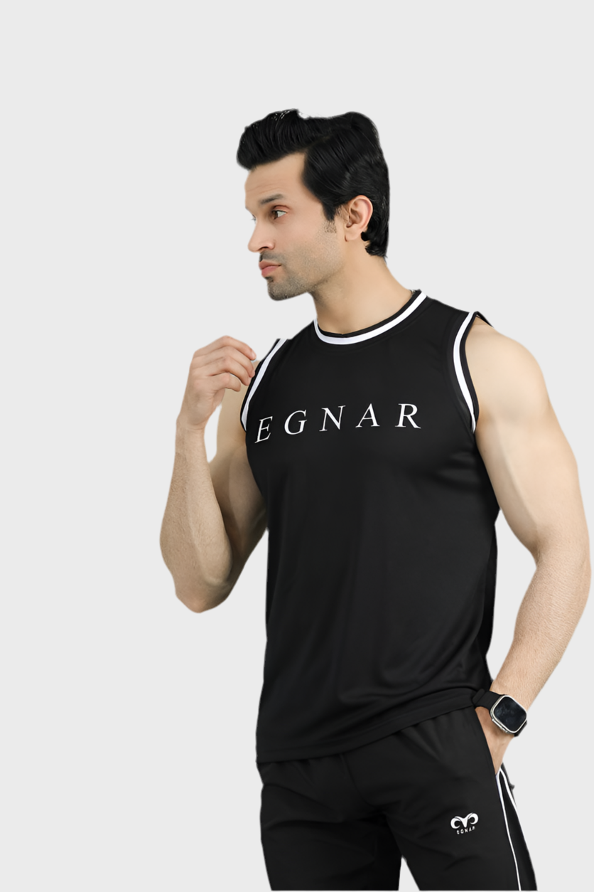 EGNAR CORE MESH TANK TOP - BLACK