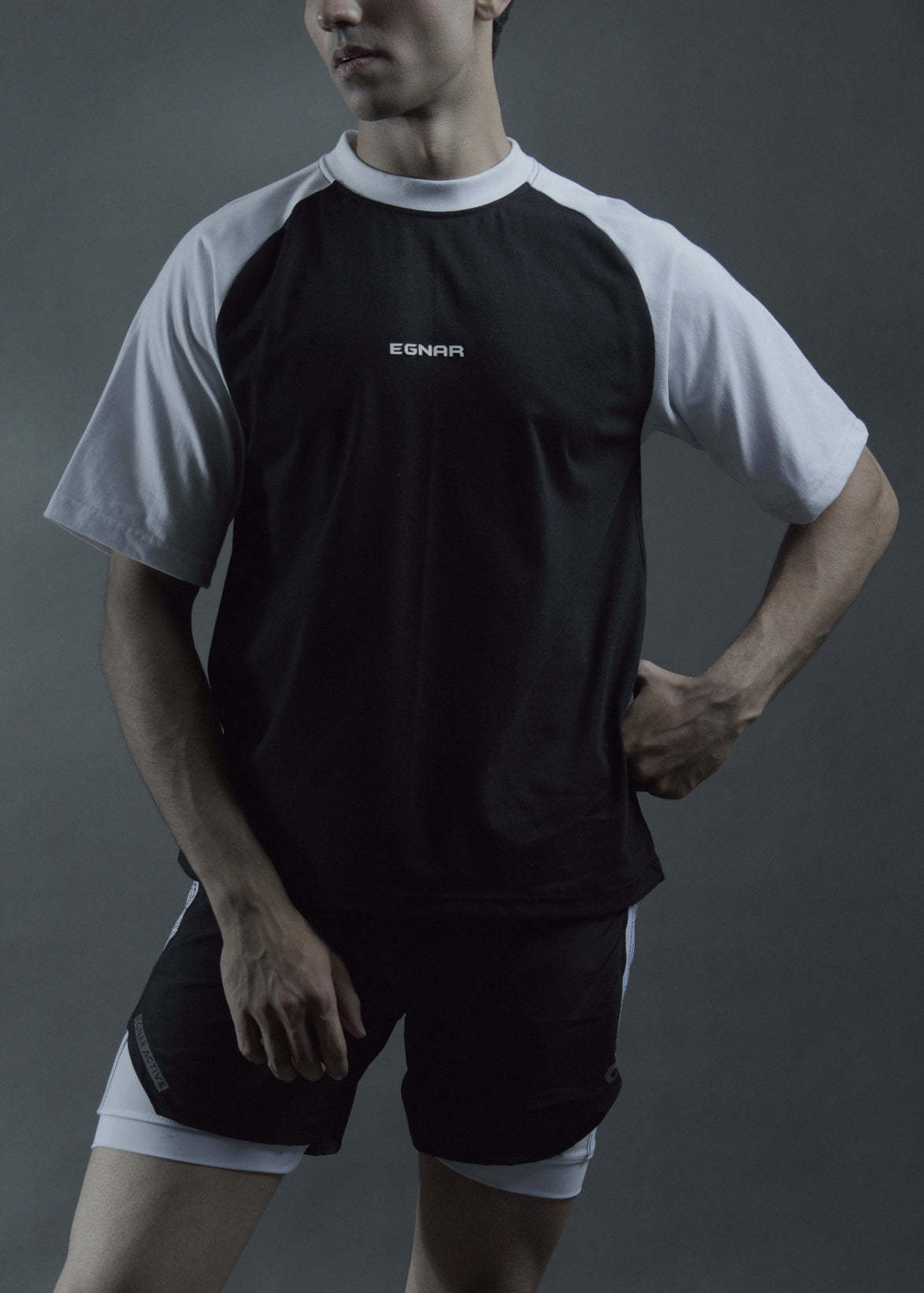 EGNAR REBORN®  Drop Shoulder Essential Shirt - BLACK